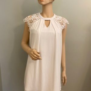She‎ + Sky white slip dress 6 for $36